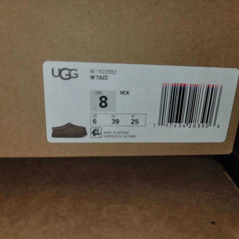New! Women's Ugg Tazz Slipper Platform Hickory brown color - Picture 7 of 9